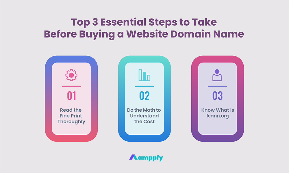 Top 3 Essential Steps Before Buying a Domain Name