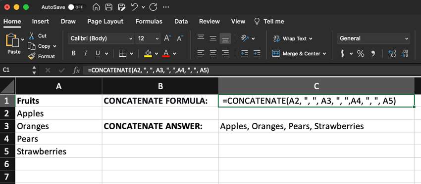 SEM Keyword Concatenation in Excel