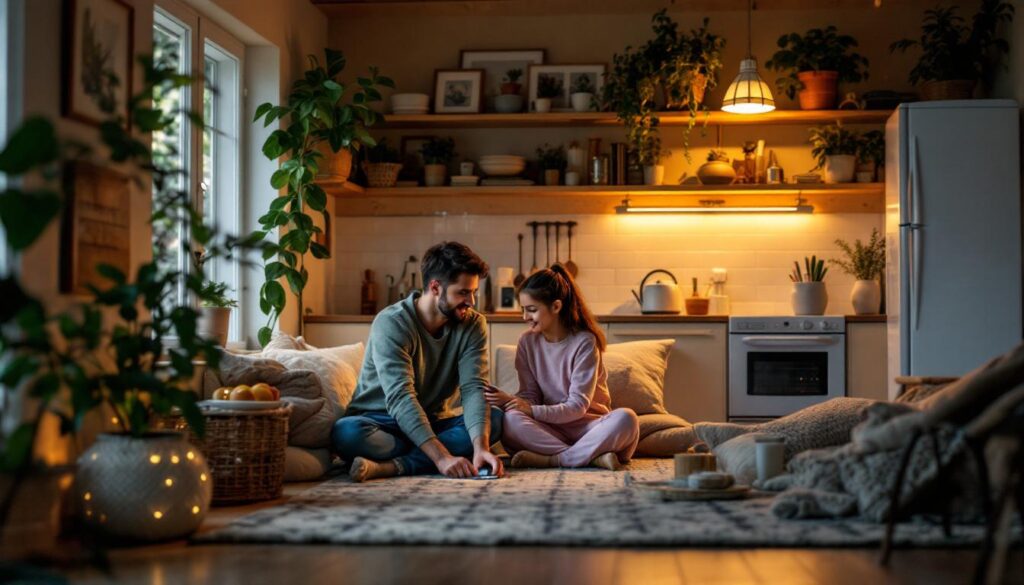 A photograph of a cozy