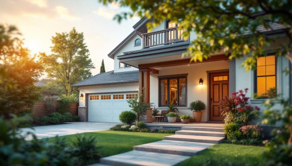 A photograph of a well-maintained reo property that showcases its potential